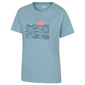 Pale Blue - Side - Mountain Warehouse Womens-Ladies Devon Relaxed Fit T-Shirt