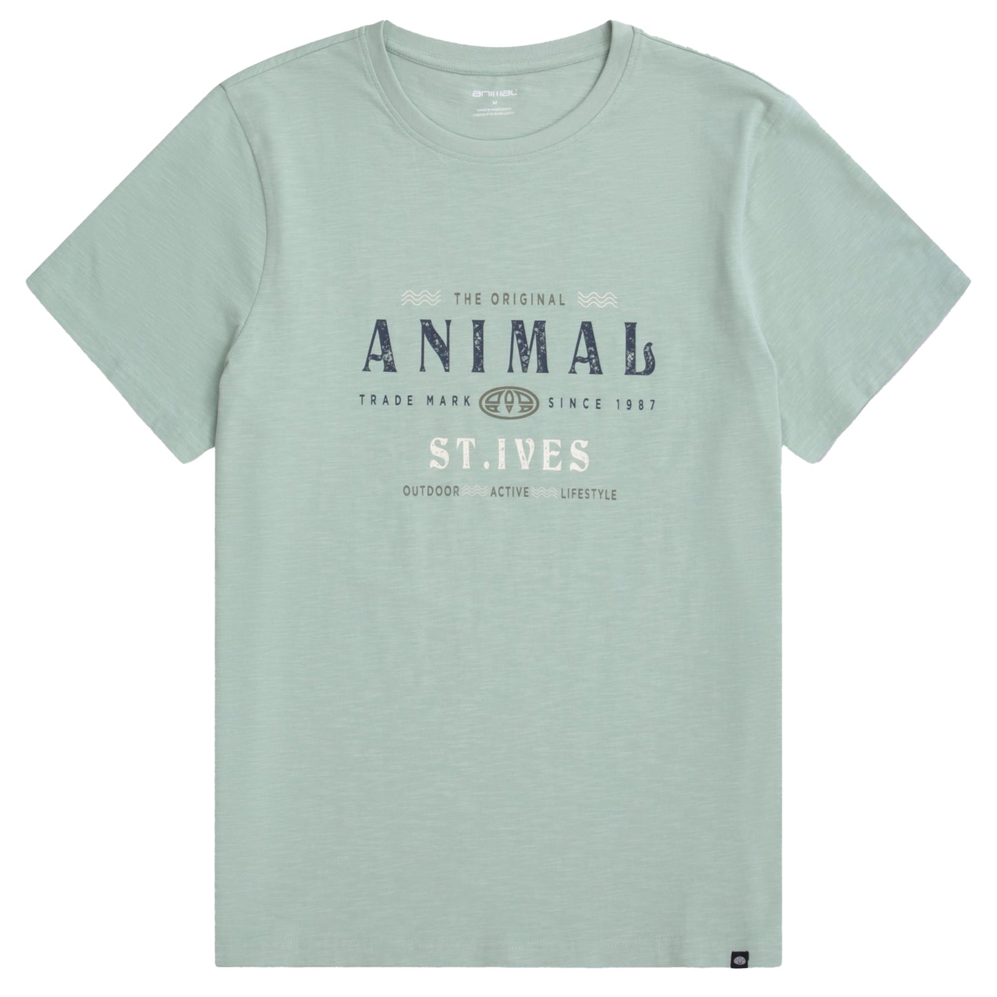 Green - Front - Animal Mens Jacob St Ives T-Shirt
