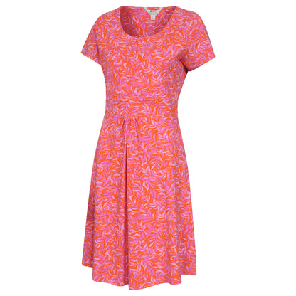 Bright Pink - Side - Mountain Warehouse Womens-Ladies Orchid Leaves Dress