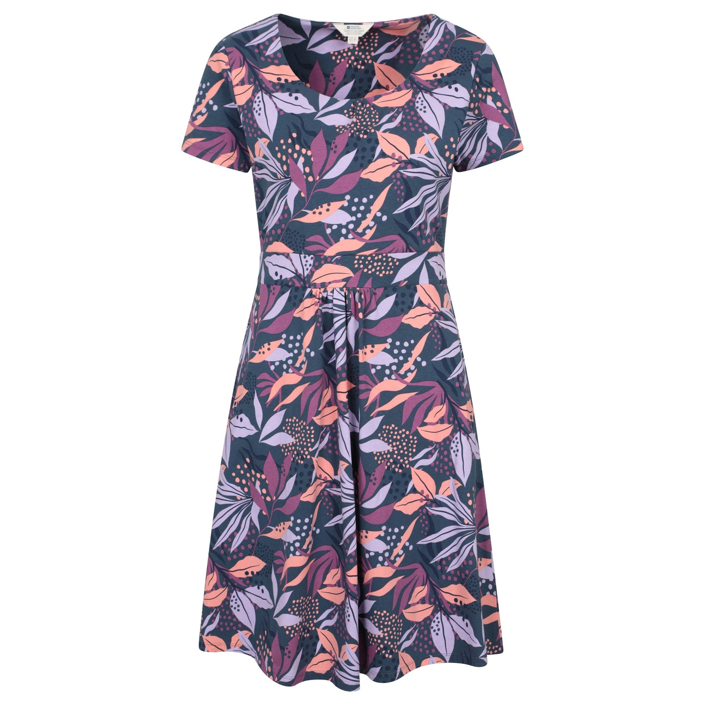 Purple - Front - Mountain Warehouse Womens-Ladies Orchid Leafy Floral Dress