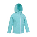 Turquoise - Side - Mountain Warehouse Childrens-Kids Snowdonia II Full Zip Hoodie