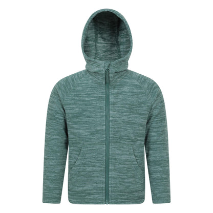 Dark Khaki - Front - Mountain Warehouse Childrens-Kids Snowdonia II Full Zip Hoodie