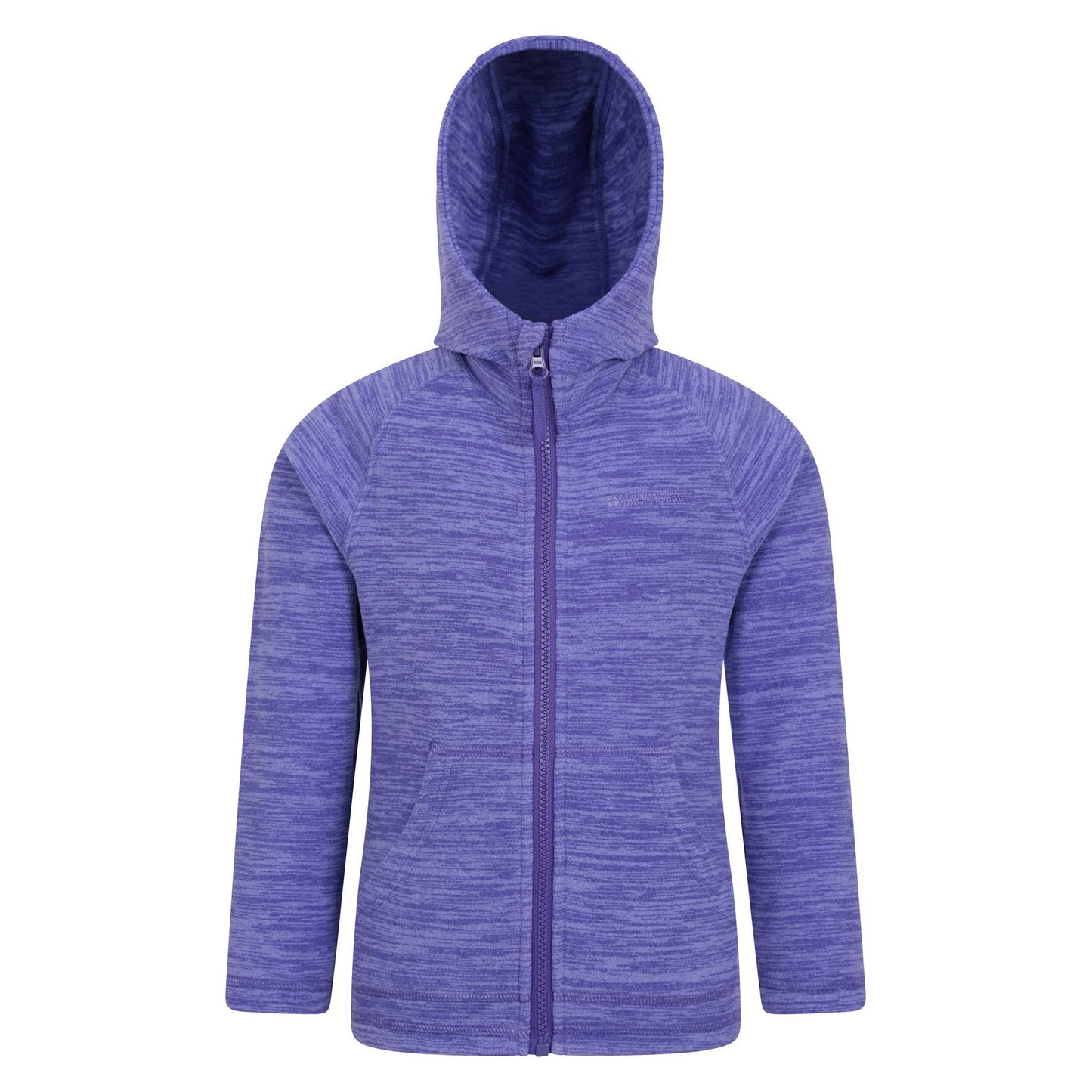 Purple - Front - Mountain Warehouse Childrens-Kids Snowdonia II Full Zip Hoodie