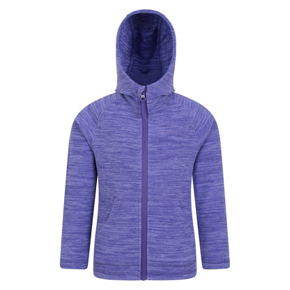 Purple - Front - Mountain Warehouse Childrens-Kids Snowdonia II Full Zip Hoodie