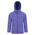 Purple - Front - Mountain Warehouse Childrens-Kids Snowdonia II Full Zip Hoodie