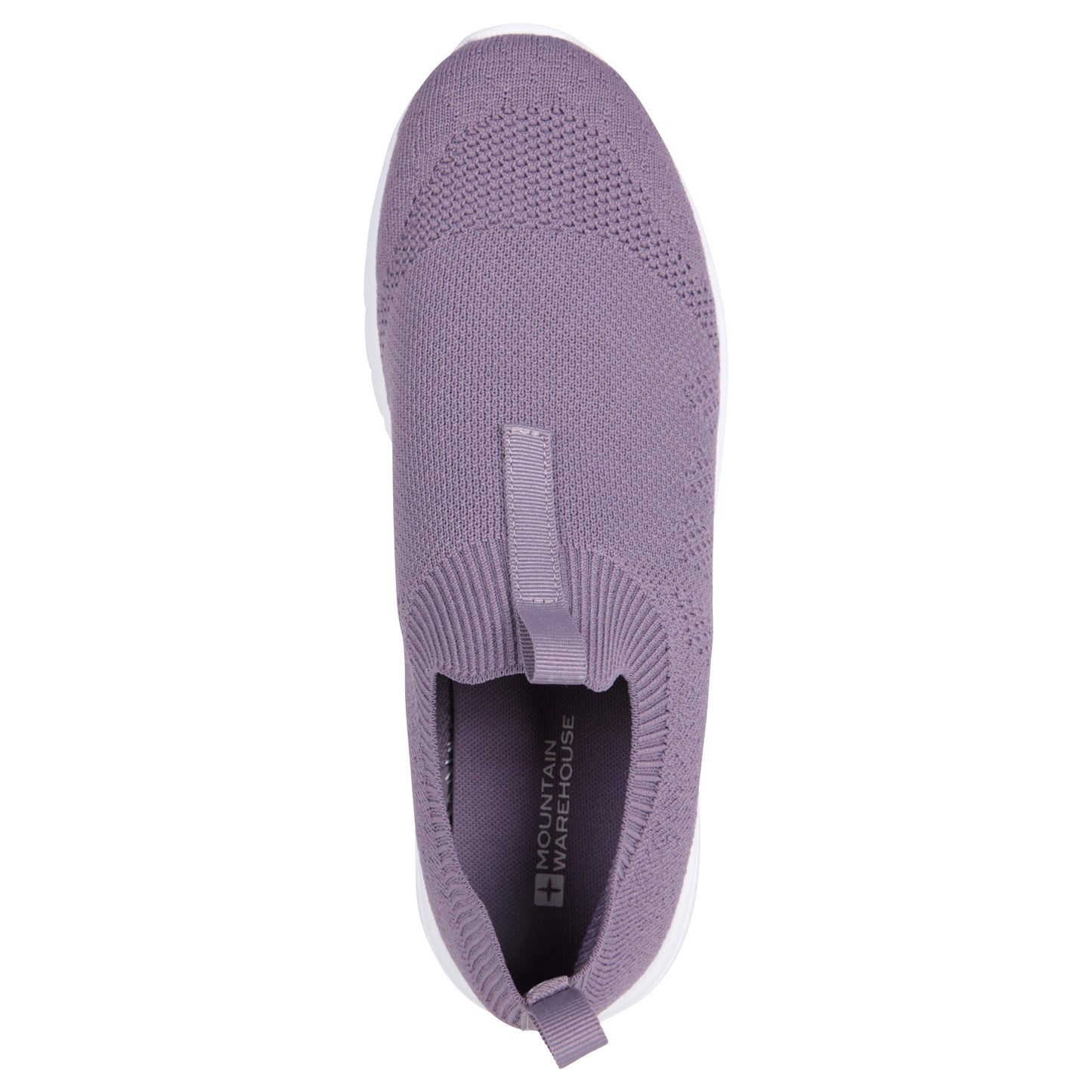 Lilac - Pack Shot - Mountain Warehouse Childrens-Kids Orbit Slip-on Shoes