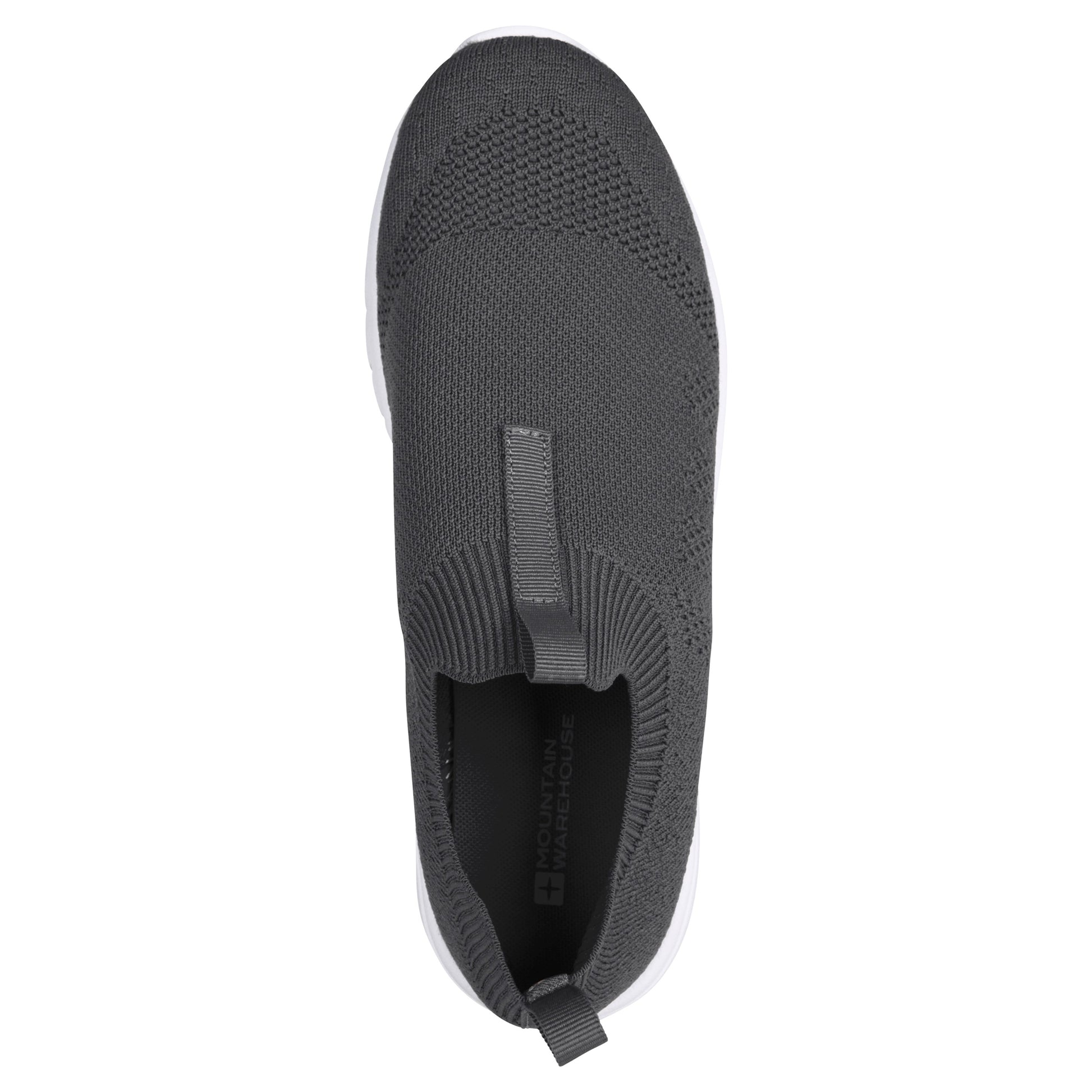 Charcoal - Pack Shot - Mountain Warehouse Childrens-Kids Orbit Slip-on Shoes