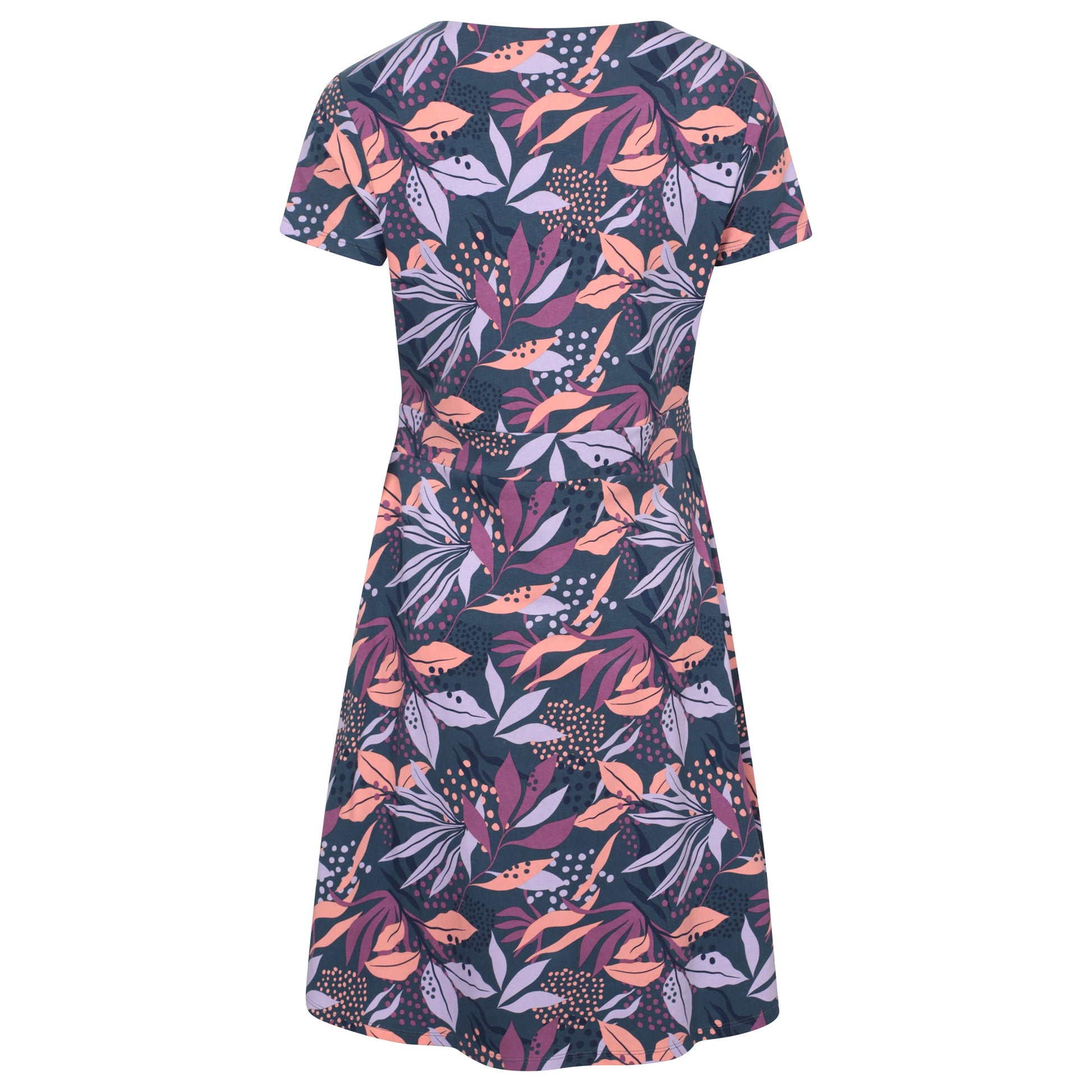Purple - Back - Mountain Warehouse Womens-Ladies Orchid Leaf Dress