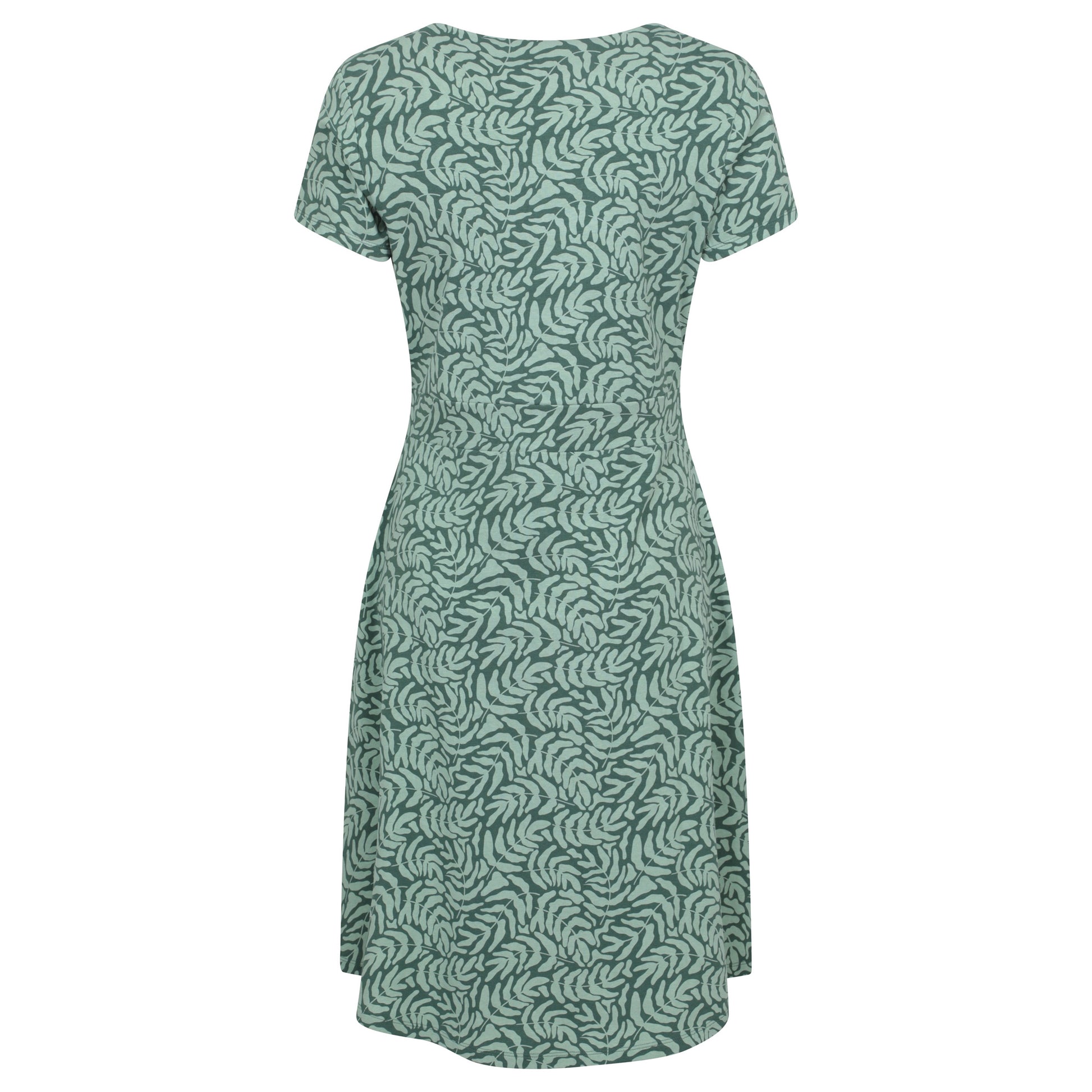Khaki Green - Back - Mountain Warehouse Womens-Ladies Orchid Leaf UV Midi Dress