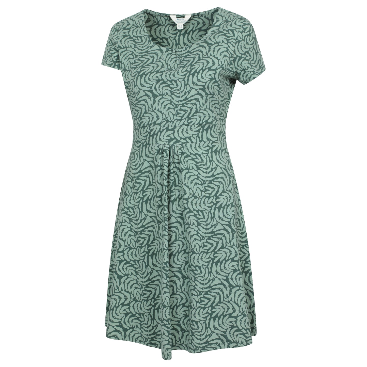 Khaki Green - Side - Mountain Warehouse Womens-Ladies Orchid Leaf UV Midi Dress