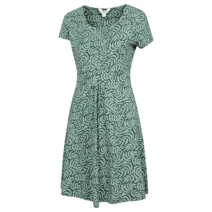Khaki Green - Side - Mountain Warehouse Womens-Ladies Orchid Leaf UV Midi Dress