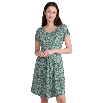 Khaki Green - Lifestyle - Mountain Warehouse Womens-Ladies Orchid Leaf UV Midi Dress