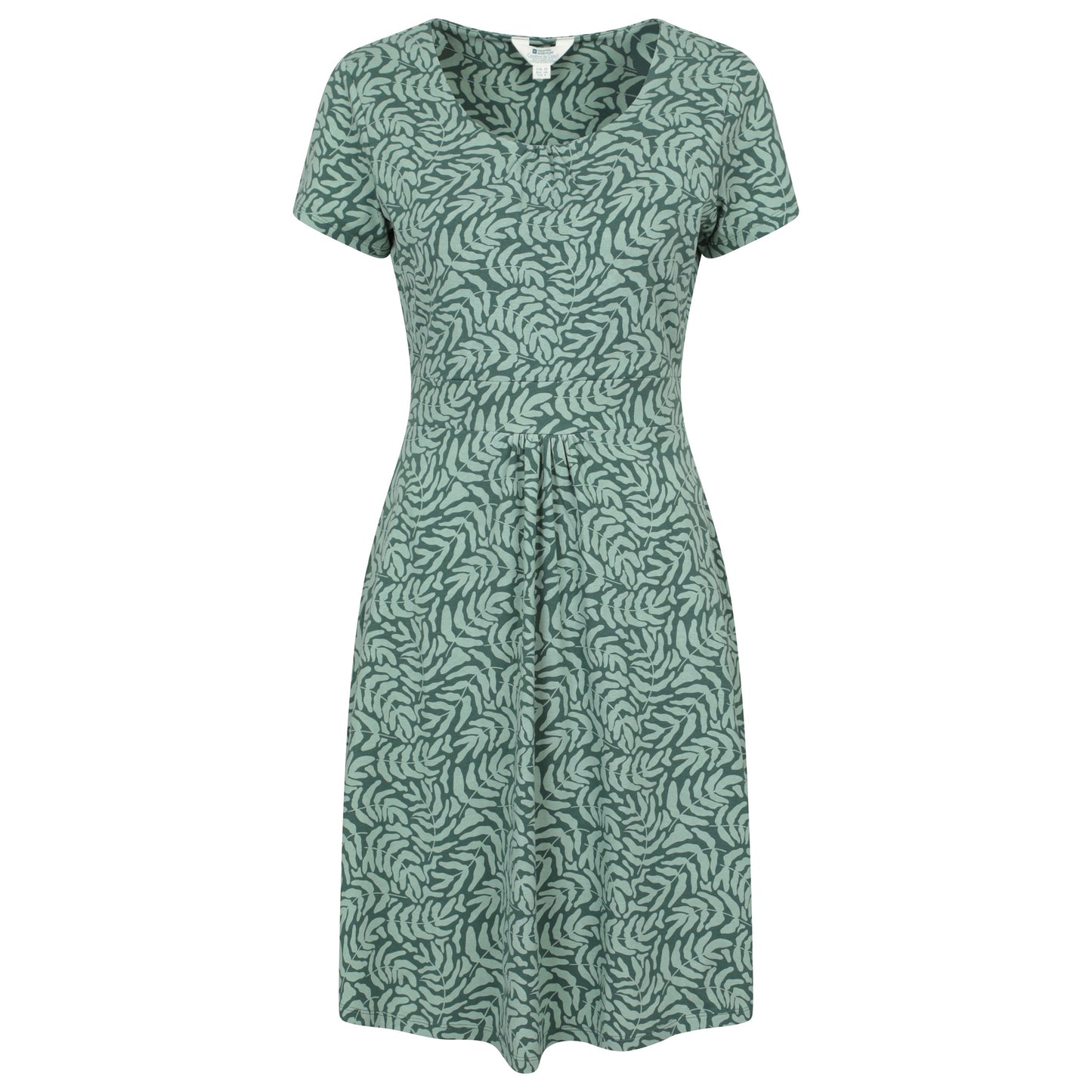 Khaki Green - Front - Mountain Warehouse Womens-Ladies Orchid Leaf UV Midi Dress