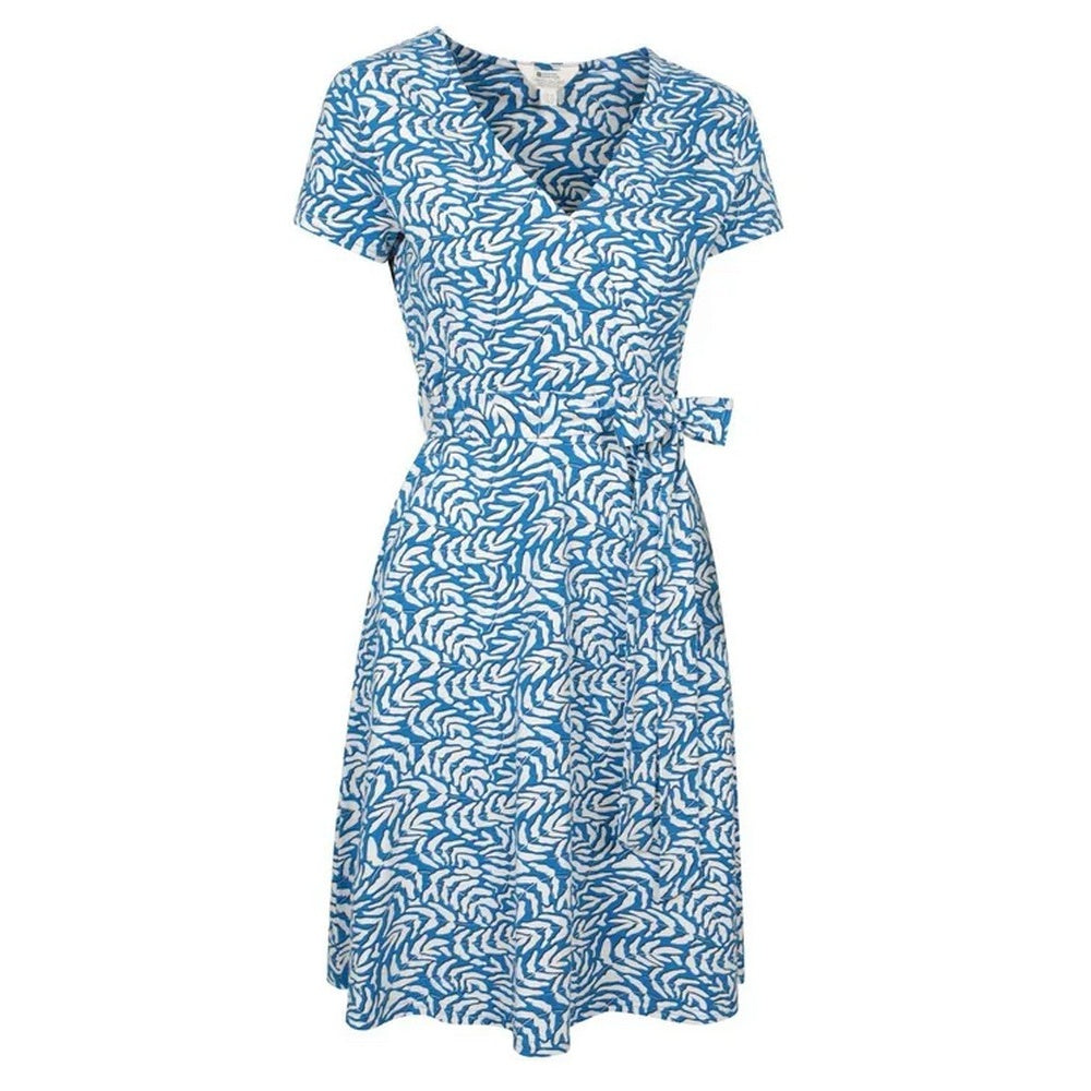 Bright Blue - Back - Mountain Warehouse Womens-Ladies Santorini UV Jersey Wrap Dress