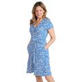 Bright Blue - Lifestyle - Mountain Warehouse Womens-Ladies Santorini UV Jersey Wrap Dress