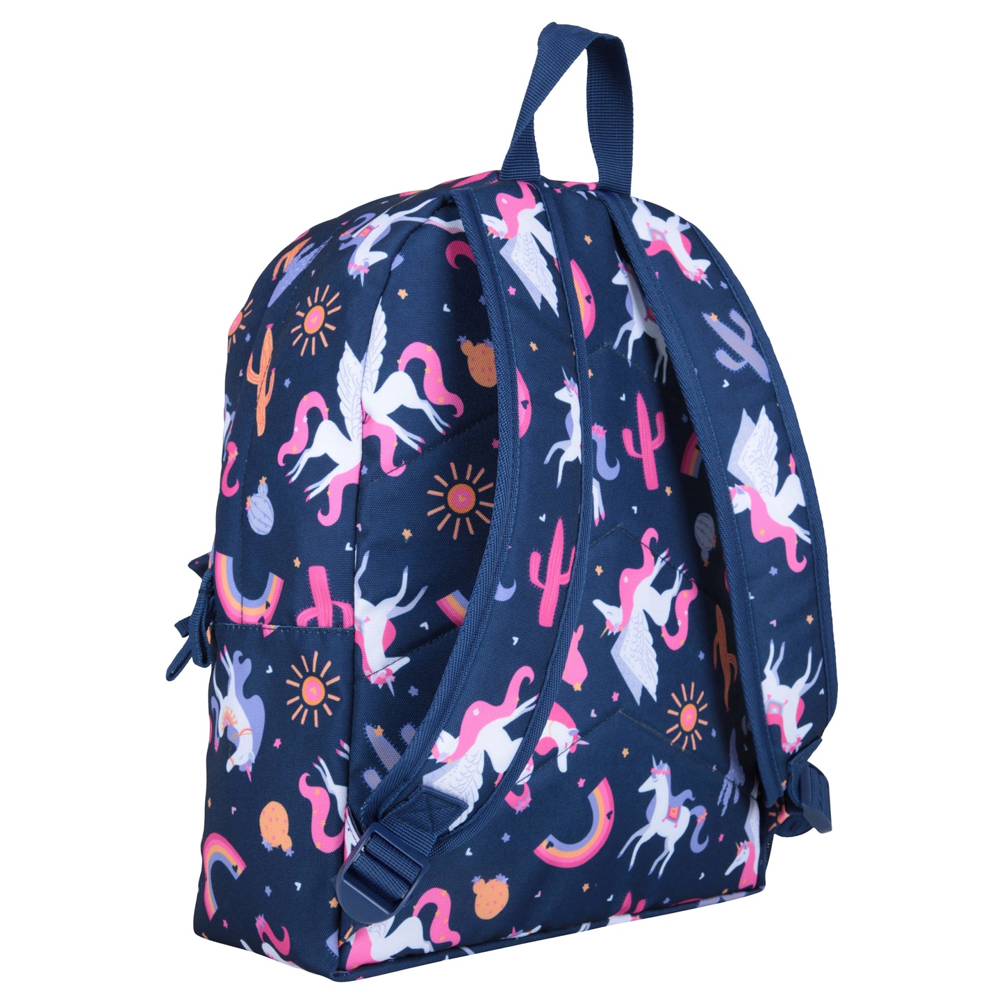 Navy - Back - Mountain Warehouse Bookworm Unicorn 15L Backpack & Pencil Case