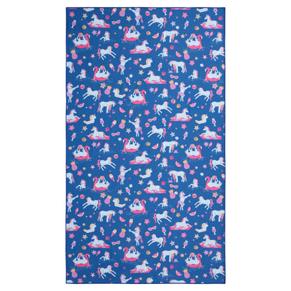 Blue - Front - Mountain Warehouse Childrens-Kids Printed Microfibre Towel