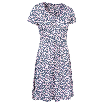 Grey - Side - Mountain Warehouse Womens-Ladies Essentials Lora Floral Skater Dress