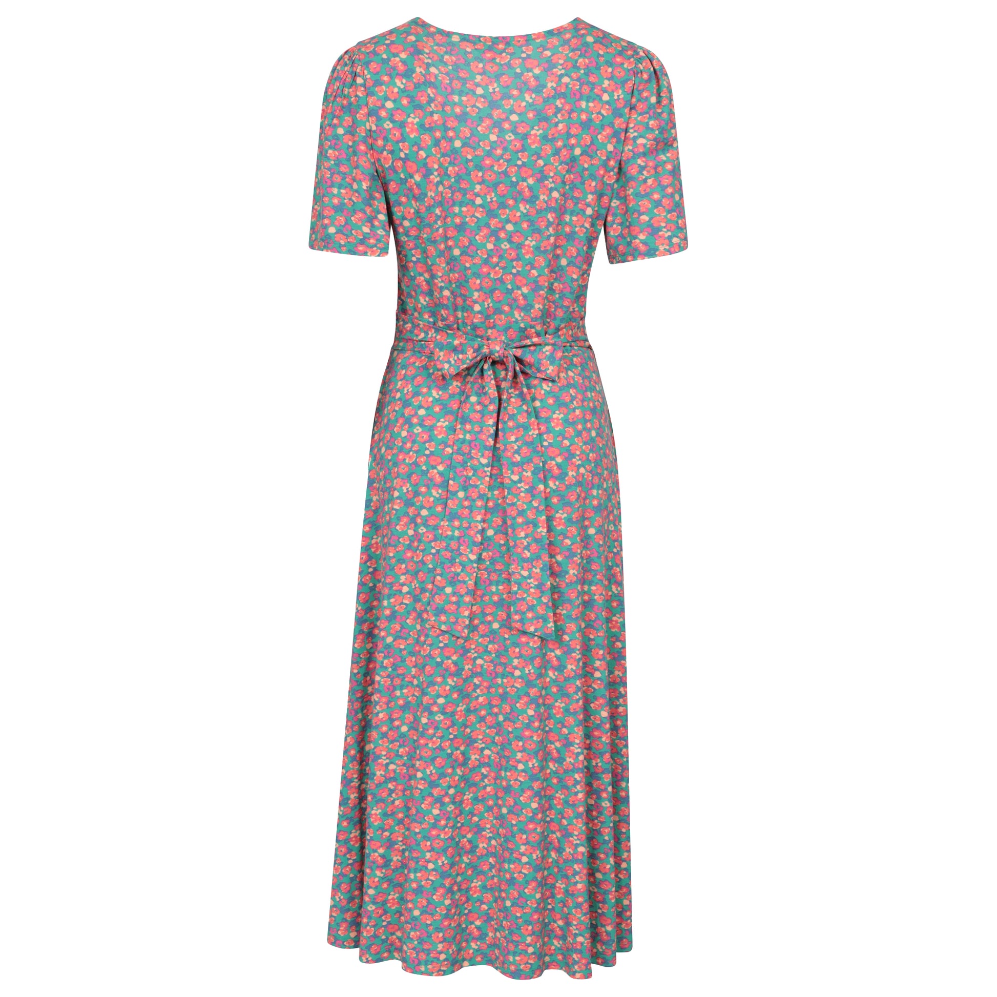 Coral - Back - Mountain Warehouse Womens-Ladies Como Floral Dress