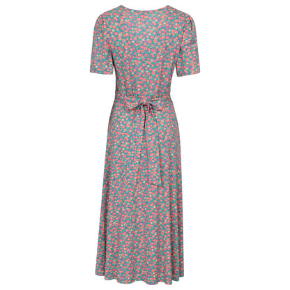 Coral - Back - Mountain Warehouse Womens-Ladies Como Floral Dress