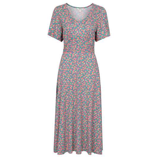 Coral - Front - Mountain Warehouse Womens-Ladies Como Floral Dress