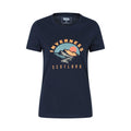 Navy - Front - Mountain Warehouse Womens-Ladies Scotland Printed T-Shirt