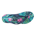 Pink - Back - Animal Womens-Ladies Oceana Printed Flip Flops