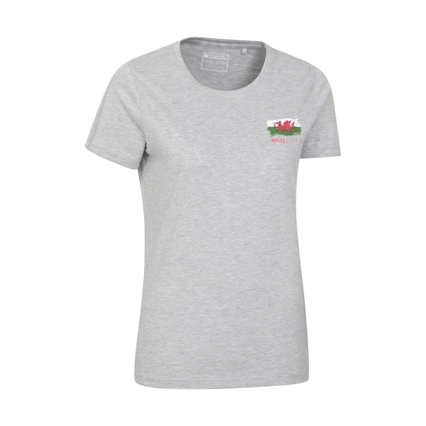 Grey - Side - Mountain Warehouse Womens-Ladies Wales T-Shirt