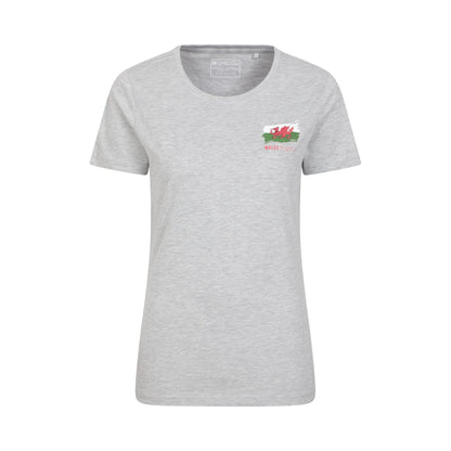 Grey - Front - Mountain Warehouse Womens-Ladies Wales T-Shirt