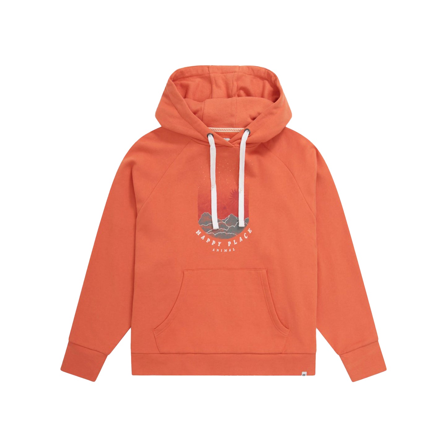 Orange - Front - Animal Womens-Ladies Kaya Happy Organic Hoodie