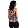 Dark Blue - Back - Animal Womens-Ladies Sophie Flowers Tank Top