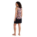 Dark Blue - Side - Animal Womens-Ladies Sophie Flowers Tank Top
