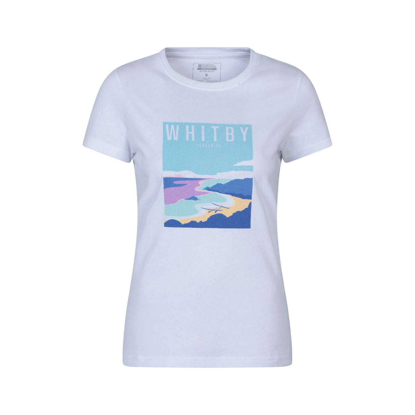 White - Front - Mountain Warehouse Womens-Ladies Whitby T-Shirt