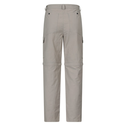Beige - Back - Mountain Warehouse Mens Rydal Zip-Off Hiking Trousers