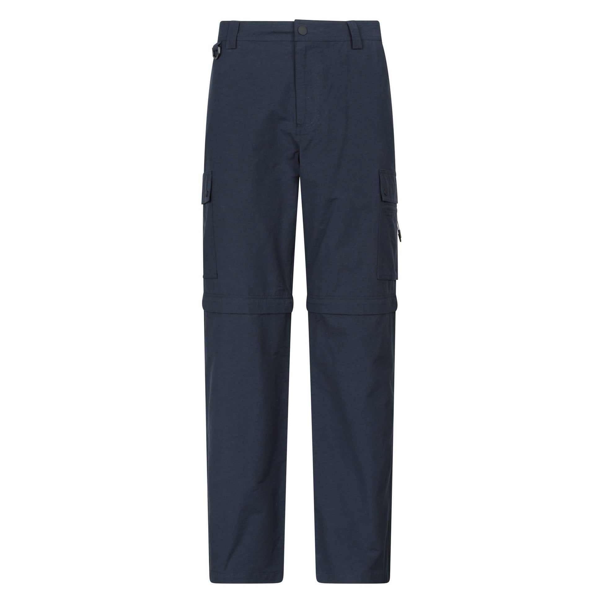 Navy - Front - Mountain Warehouse Mens Rydal Zip-Off Hiking Trousers
