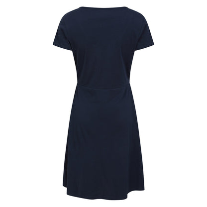 Dark Blue - Back - Mountain Warehouse Womens-Ladies Essentials Lora Plain Skater Dress
