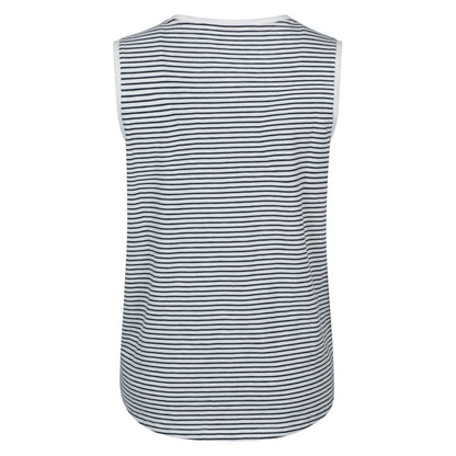 Navy - Back - Mountain Warehouse Womens-Ladies Whitley Striped V Neck Vest Top