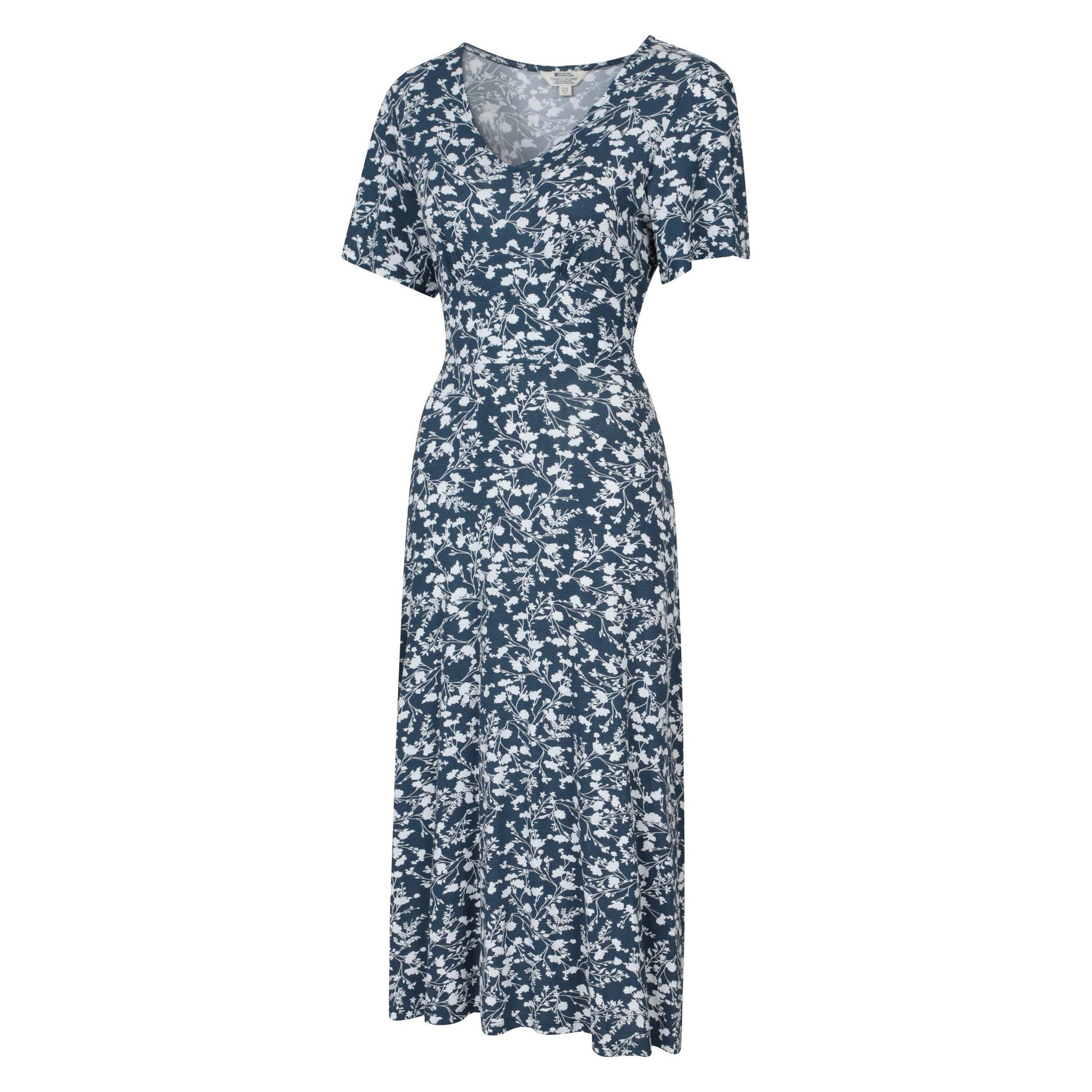 Dark Blue - Side - Mountain Warehouse Womens-Ladies Como Floral Dress