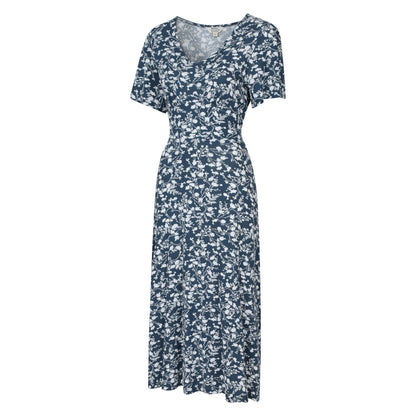 Dark Blue - Side - Mountain Warehouse Womens-Ladies Como Floral Dress
