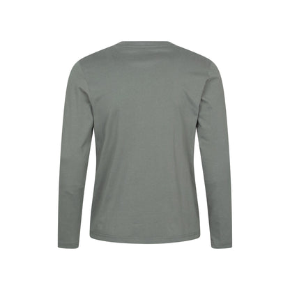 Green - Back - Mountain Warehouse Mens Flint Crew Neck Long-Sleeved T-Shirt