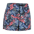 Mixed - Side - Mountain Warehouse Womens-Ladies Leaf Print Stretch Boardshorts