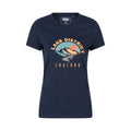 Navy - Front - Mountain Warehouse Womens-Ladies Lake District Sunrise T-Shirt