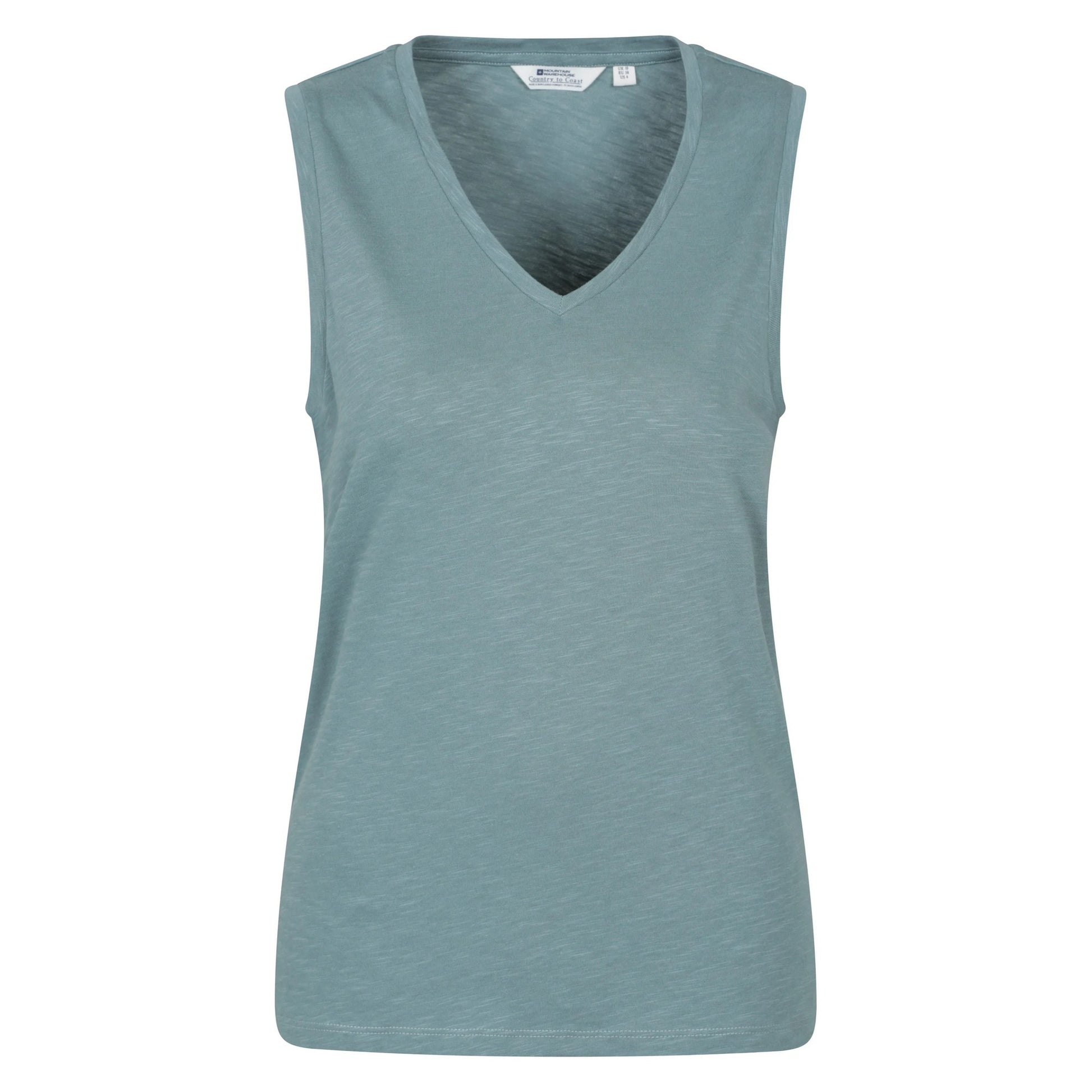 Pale Green - Front - Mountain Warehouse Womens-Ladies Whitley V Neck Vest Top