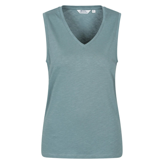 Pale Green - Front - Mountain Warehouse Womens-Ladies Whitley V Neck Vest Top