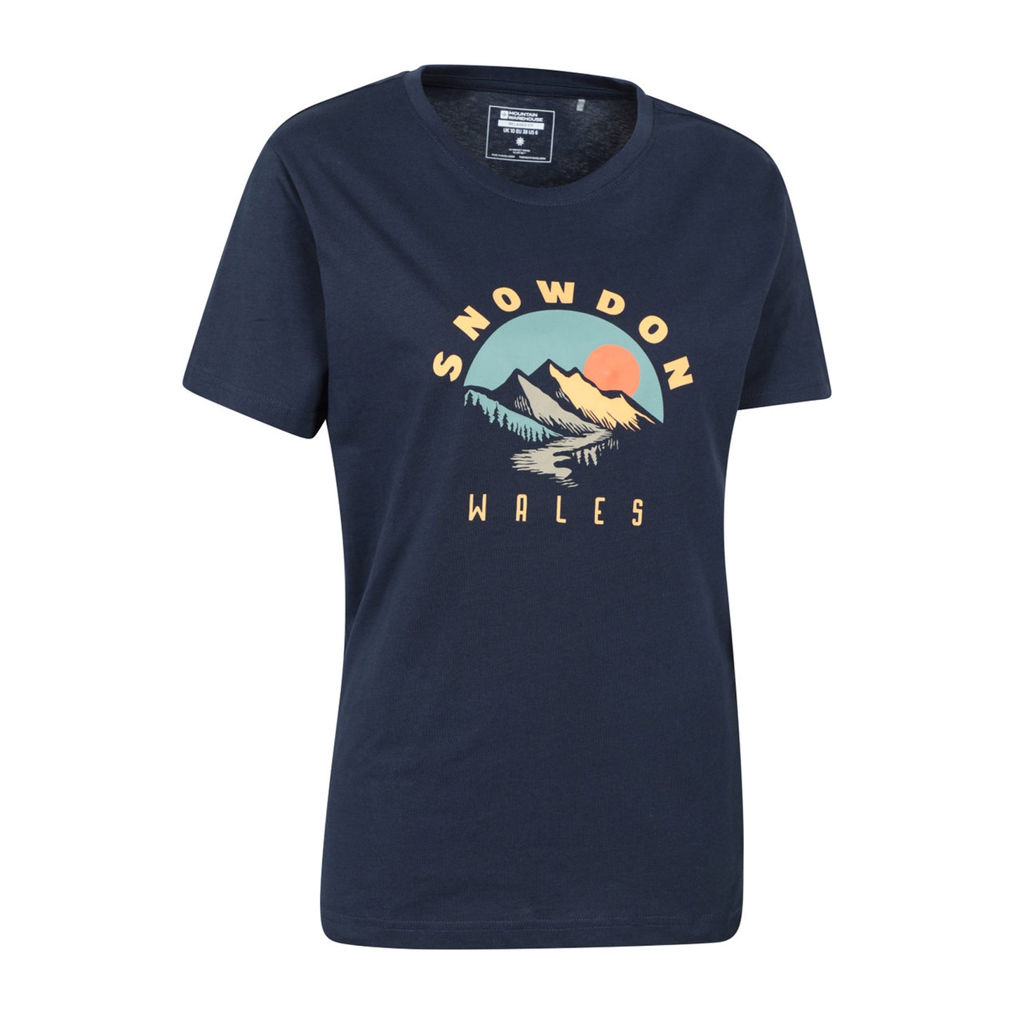 Navy - Lifestyle - Mountain Warehouse Womens-Ladies Snowdon Relaxed Fit Short-Sleeved T-Shirt