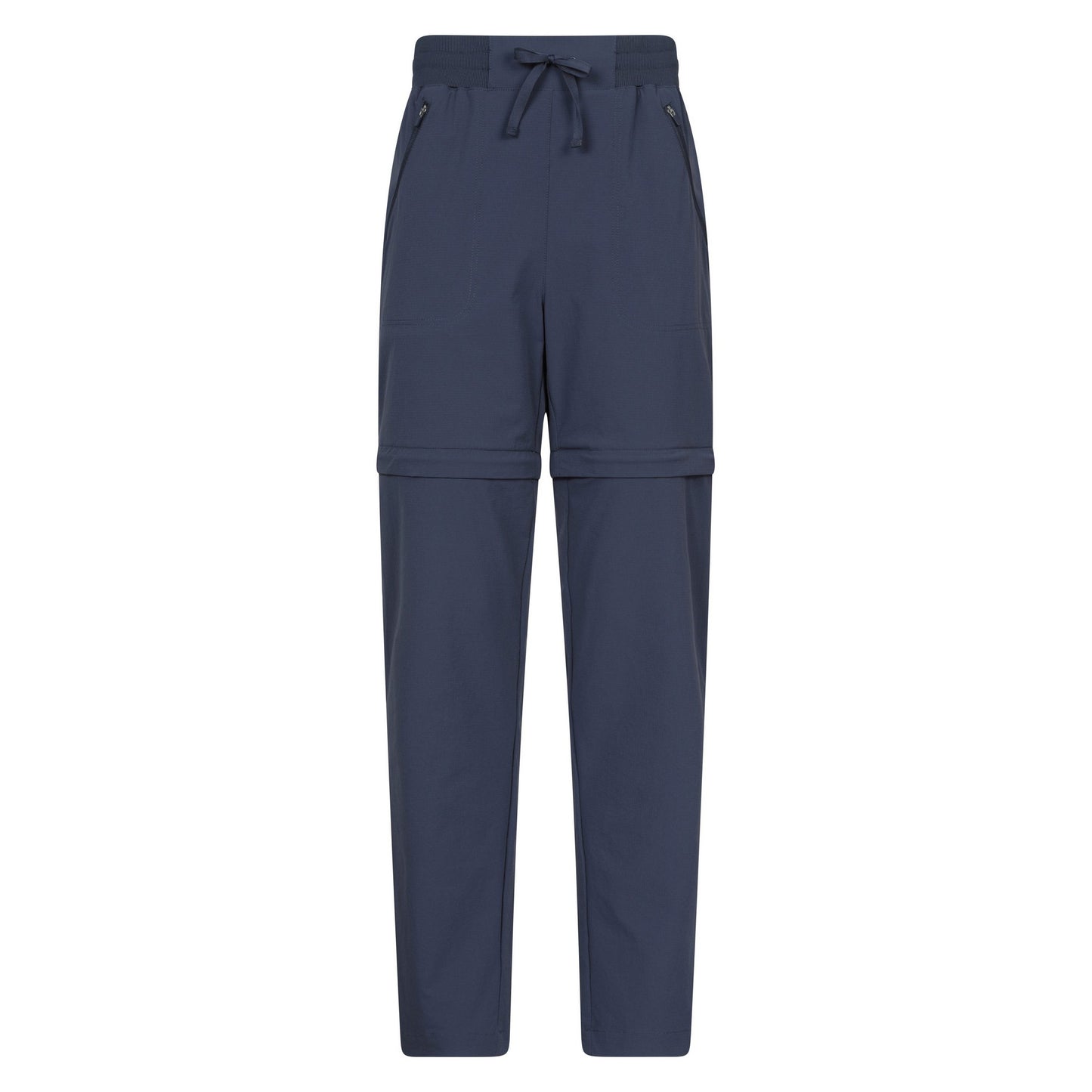 Navy - Front - Mountain Warehouse Womens-Ladies Explorer Zip-Off Trousers