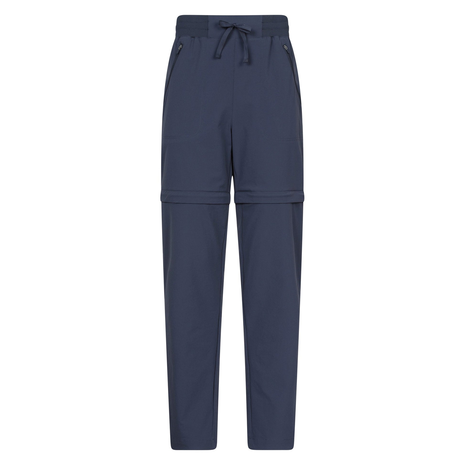 Navy - Front - Mountain Warehouse Womens-Ladies Explorer Zip-Off Trousers
