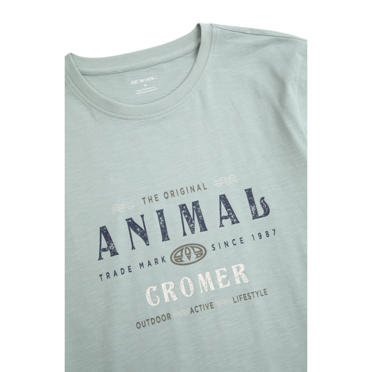 Green - Side - Animal Mens Jacob Cromer Logo T-Shirt