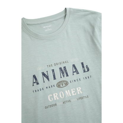 Green - Side - Animal Mens Jacob Cromer Logo T-Shirt
