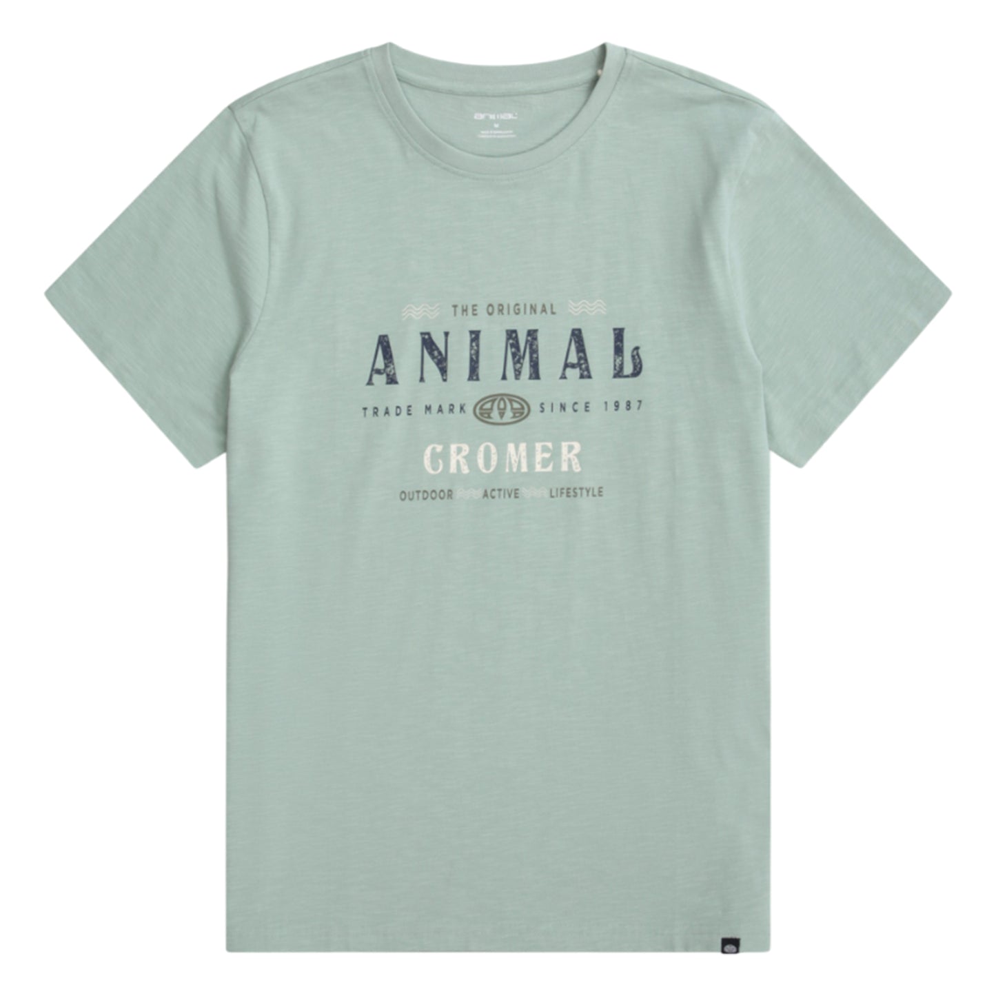 Green - Front - Animal Mens Jacob Cromer Logo T-Shirt